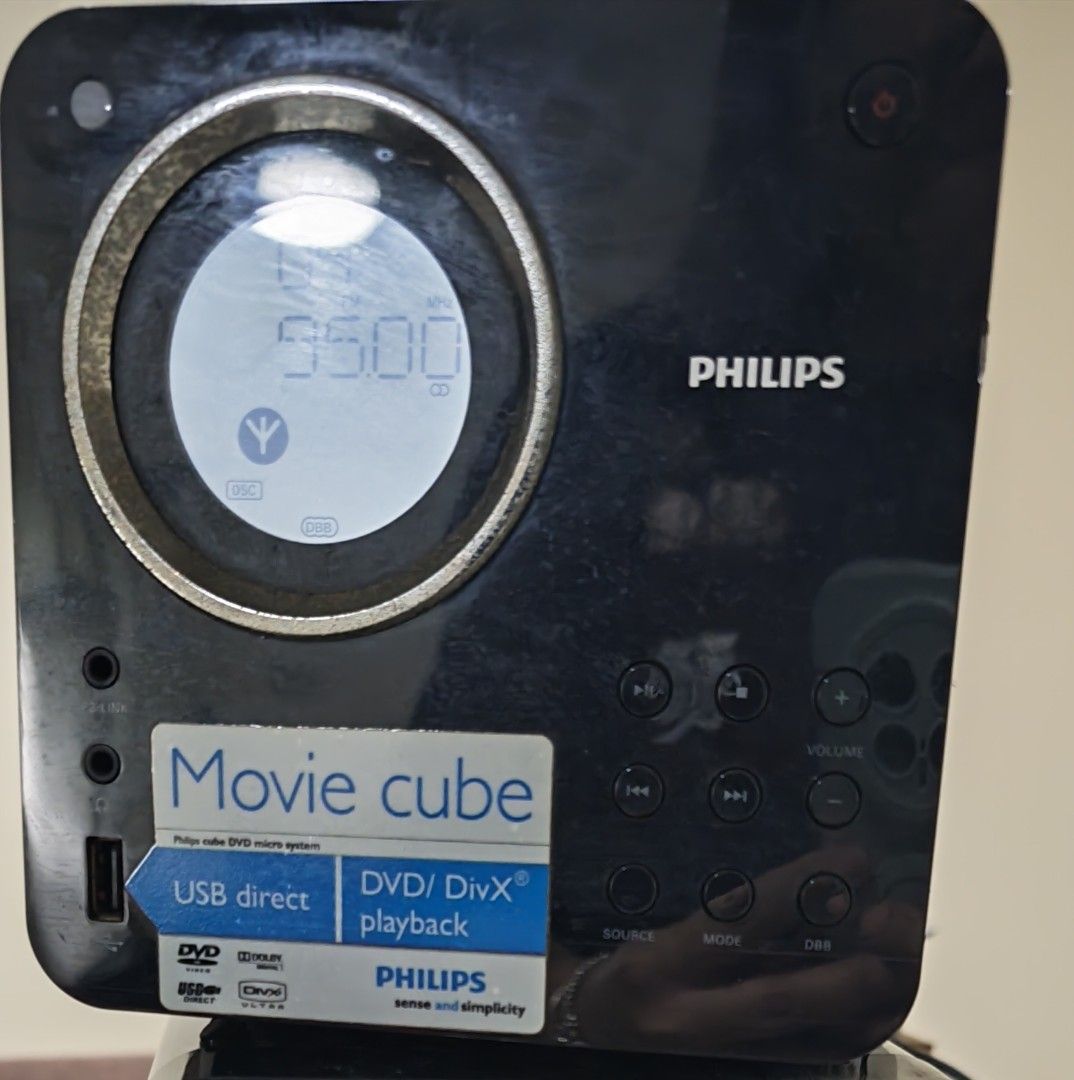 Philips Movie Cube DVD Player with Speakers, TV & Home Appliances, TV ...