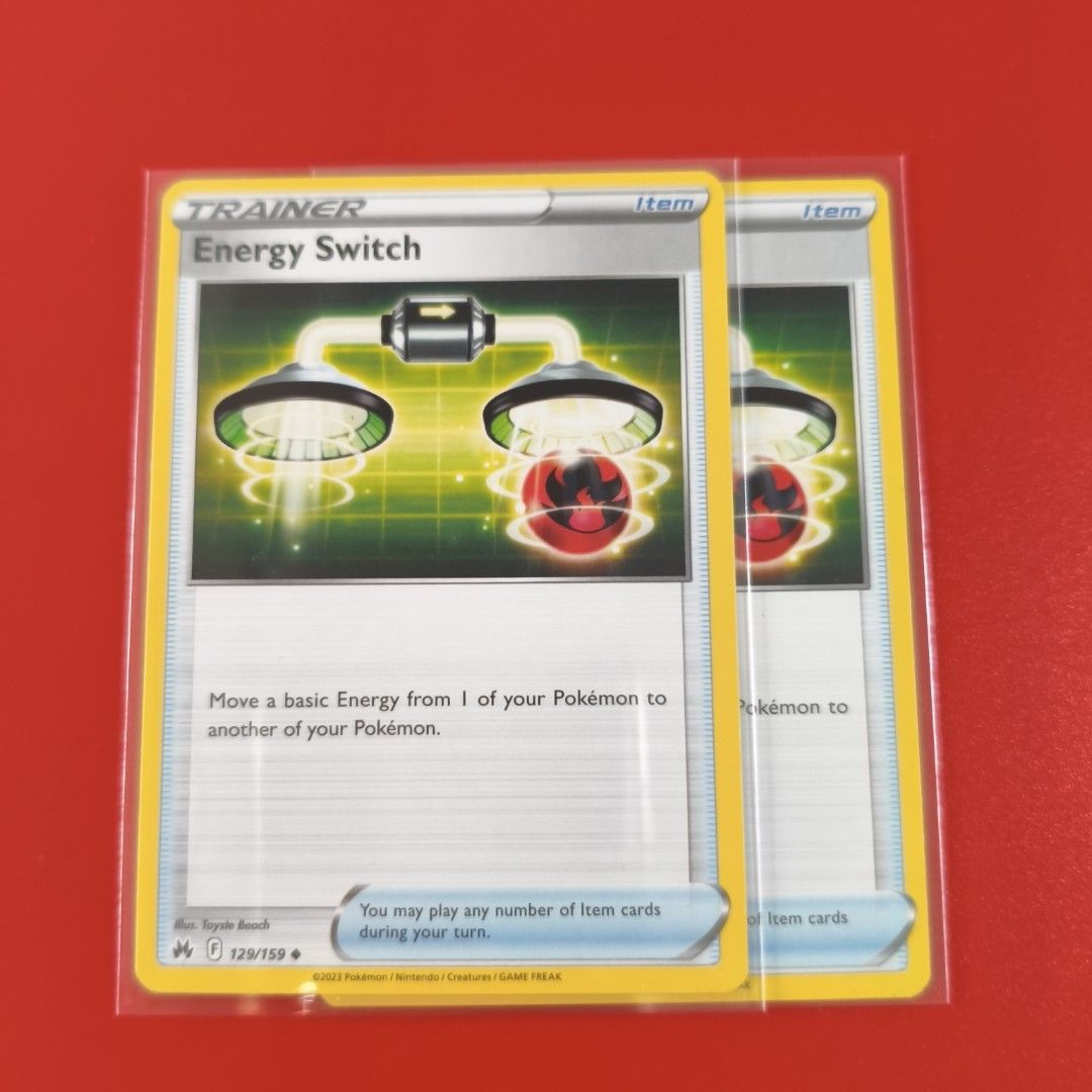 Pokemon TCG Energy Switch Trainer Card 2023, Hobbies & Toys, Toys ...