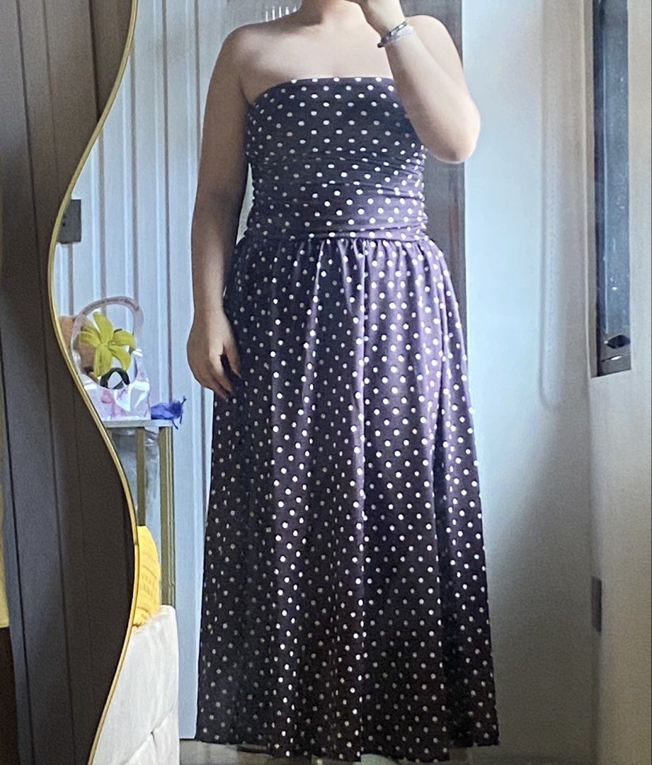 Polka Dot Tube Dress (Category: Dresses) located in Caloocan City. Submitted by tinatuna02 (Listing ID 1425305556, Image 2). Description: No flaws Used once Size Medium .