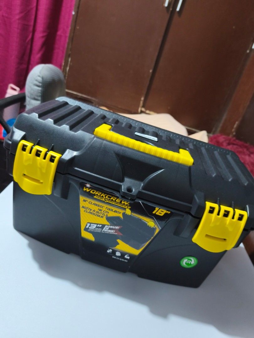 Professional Toolbox with free (Category: Storage Boxes & Baskets) located in Santa Rosa. Submitted by linodajab (Listing ID 1425409231, Image 1). Description: Workcrew Brand Professional Toolbox Made in Turkey Has a free smaller toolbox as set RFS: extra Loc: Santa Rosa Laguna.