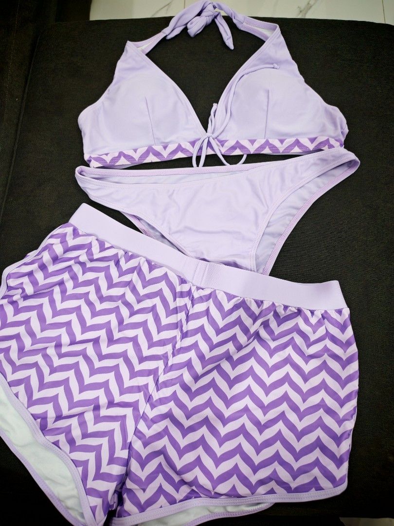Purple Bikini Set with Shorts XL (Category: Bikinis & Swimsuits) located in Bulacan. Submitted by mandjays (Listing ID 1425313363, Image 1). Description: Brand New! Size XL.