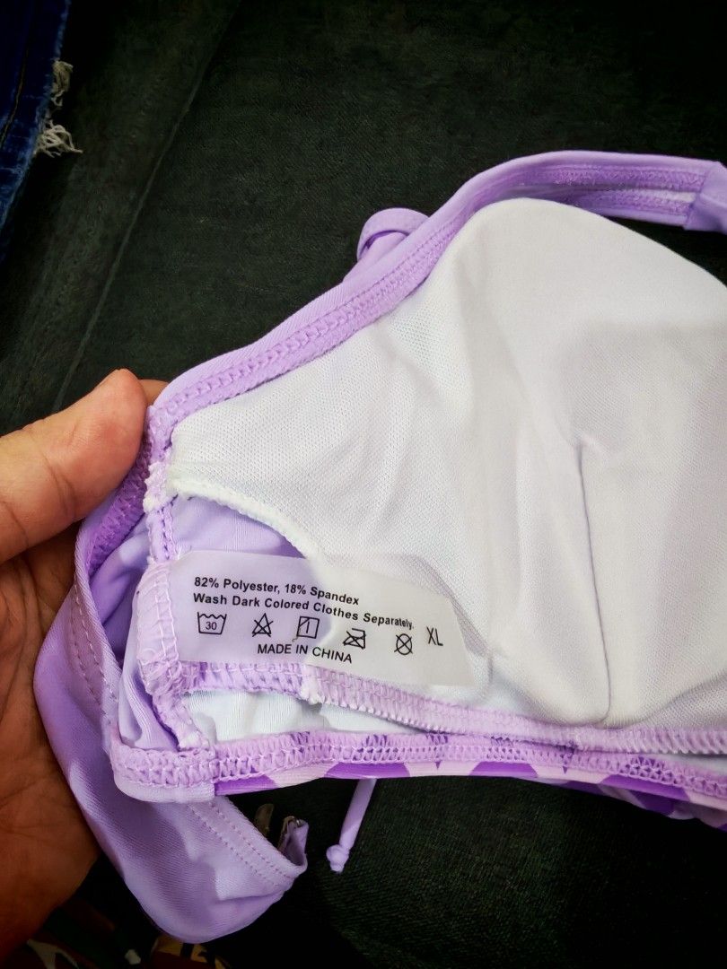 Purple Bikini Set with Shorts XL (Category: Bikinis & Swimsuits) located in Bulacan. Submitted by mandjays (Listing ID 1425313363, Image 3). Description: Brand New! Size XL.