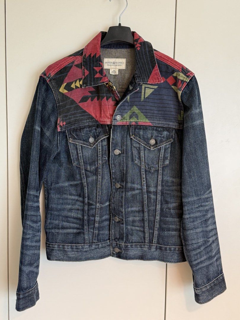 Ralph Lauren Denim & Supply Type 3 Denim Jacket (Category: Coats, Jackets and Outerwear) located in Pasig City. Submitted by csn.csn (Listing ID 1425277272, Image 1). Description: Limited and Archival Piece from Ralph Lauren Denim & Supply Line Guaranteed Authentic Type 3 Denim Jacket with Corduroy Amekaji design Measurements: Armpit to armpit: 21.5inches Back length - 25.5inches Mode of Payment: Cash Upon Pick-up Location: Pasig near Tiendesitas