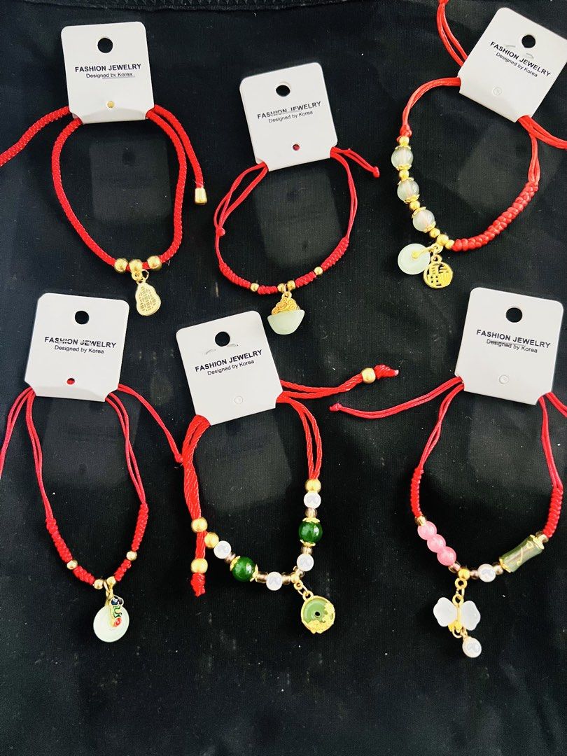 Red String Bracelets with Charms (Category: Bracelets) located in Quezon City. Submitted by rbrepublic42381 (Listing ID 1425323439, Image 1). Description: .