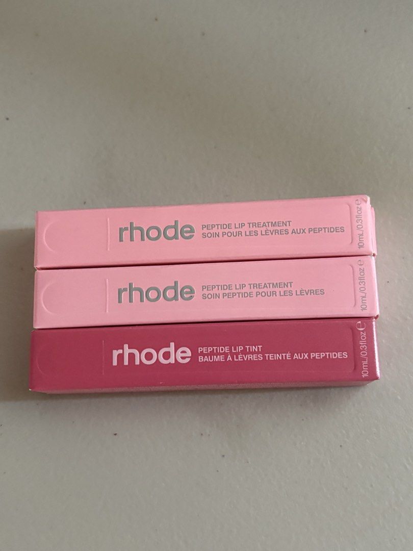 Rhode Peptide Lip Treatment ( Sugar Cookie & Vanilla) (Category: Makeup) located in Manila. Submitted by stefandraboutique (Listing ID 1425282382, Image 1). Description: 1999 php each sugar cookie & vanilla, last 3 lip peptides! only opened for photos.