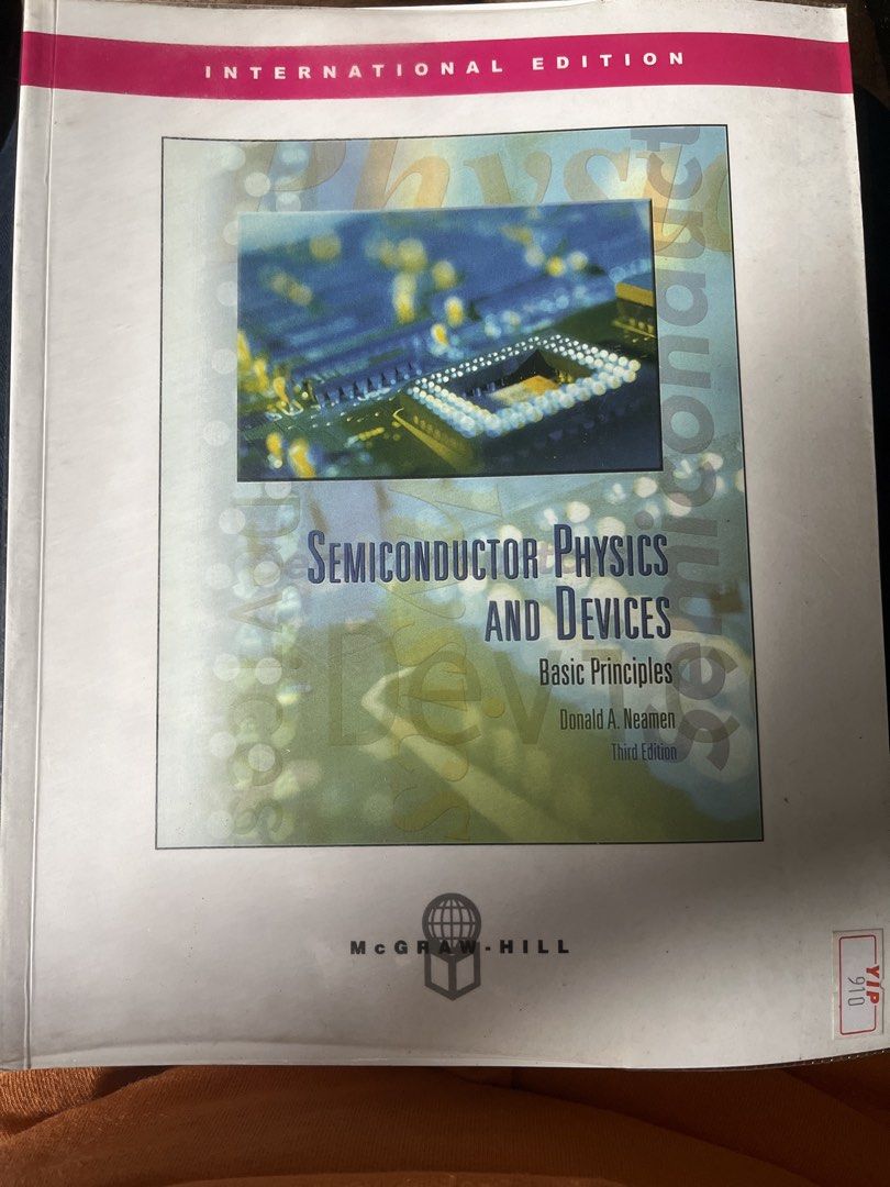 Semiconductor Physics and Devices Textbook, Hobbies & Toys, Books ...