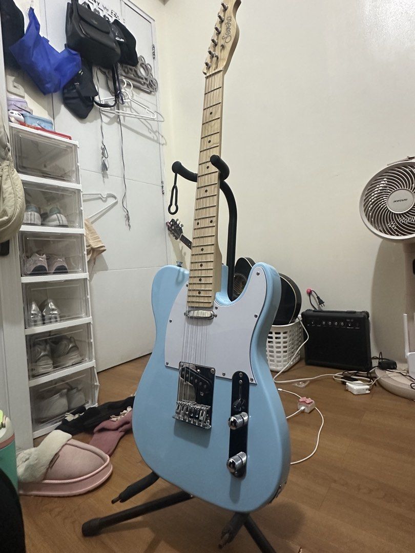Severo Telecaster— Light Blue (Category: Musical Instruments) located in Manila. Submitted by bubbleomi (Listing ID 1425422829, Image 2). Description: WTS — Severo Telecaster ⋆‧°𓏲ּ𝄢 RFS: i never really used it, i actually don’t know how to play hehe. Condition: — Like new or Mint condition. — it’s always just been inside it’s original fabric case. — Price for guitar only is PHP 4,000, if you want to avail for its original accessories and inclus