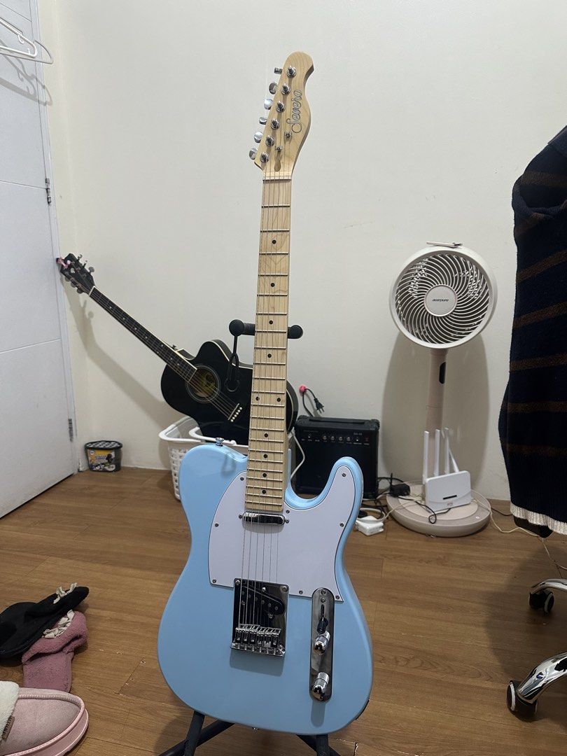 Severo Telecaster— Light Blue (Category: Musical Instruments) located in Manila. Submitted by bubbleomi (Listing ID 1425422829, Image 1). Description: WTS — Severo Telecaster ⋆‧°𓏲ּ𝄢 RFS: i never really used it, i actually don’t know how to play hehe. Condition: — Like new or Mint condition. — it’s always just been inside it’s original fabric case. — Price for guitar only is PHP 4,000, if you want to avail for its original accessories and inclus