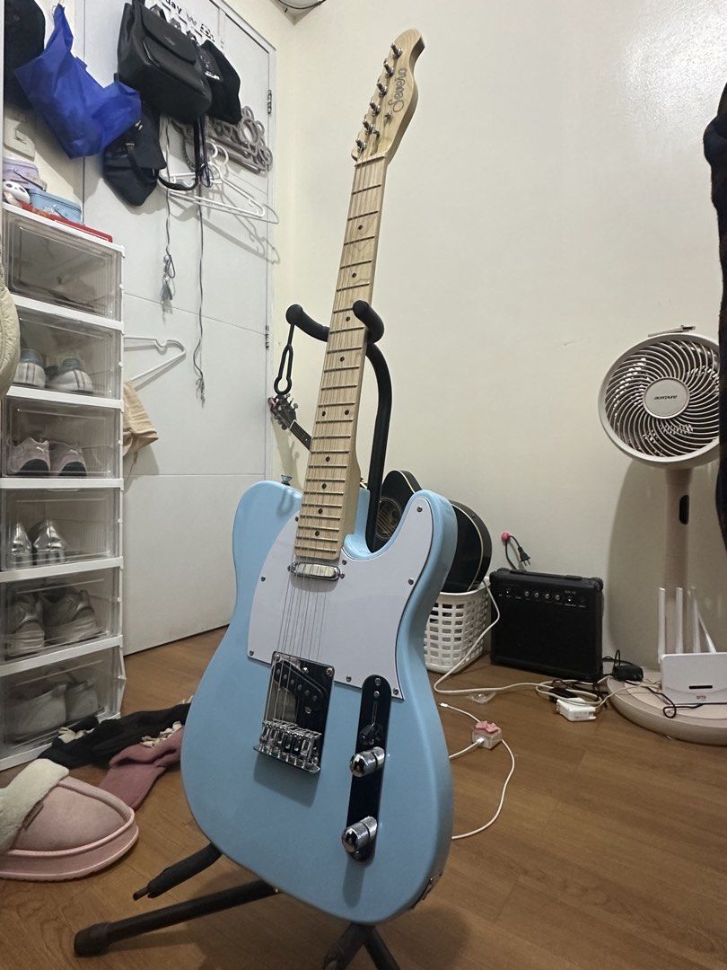 Severo Telecaster— Light Blue (Category: Musical Instruments) located in Manila. Submitted by bubbleomi (Listing ID 1425422829, Image 3). Description: WTS — Severo Telecaster ⋆‧°𓏲ּ𝄢 RFS: i never really used it, i actually don’t know how to play hehe. Condition: — Like new or Mint condition. — it’s always just been inside it’s original fabric case. — Price for guitar only is PHP 4,000, if you want to avail for its original accessories and inclus