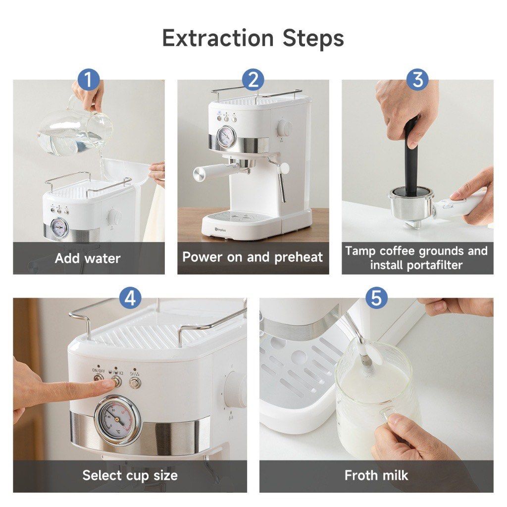 Simplus Semi-Automatic Espresso Machine & Coffee Grinder, TV & Home ...