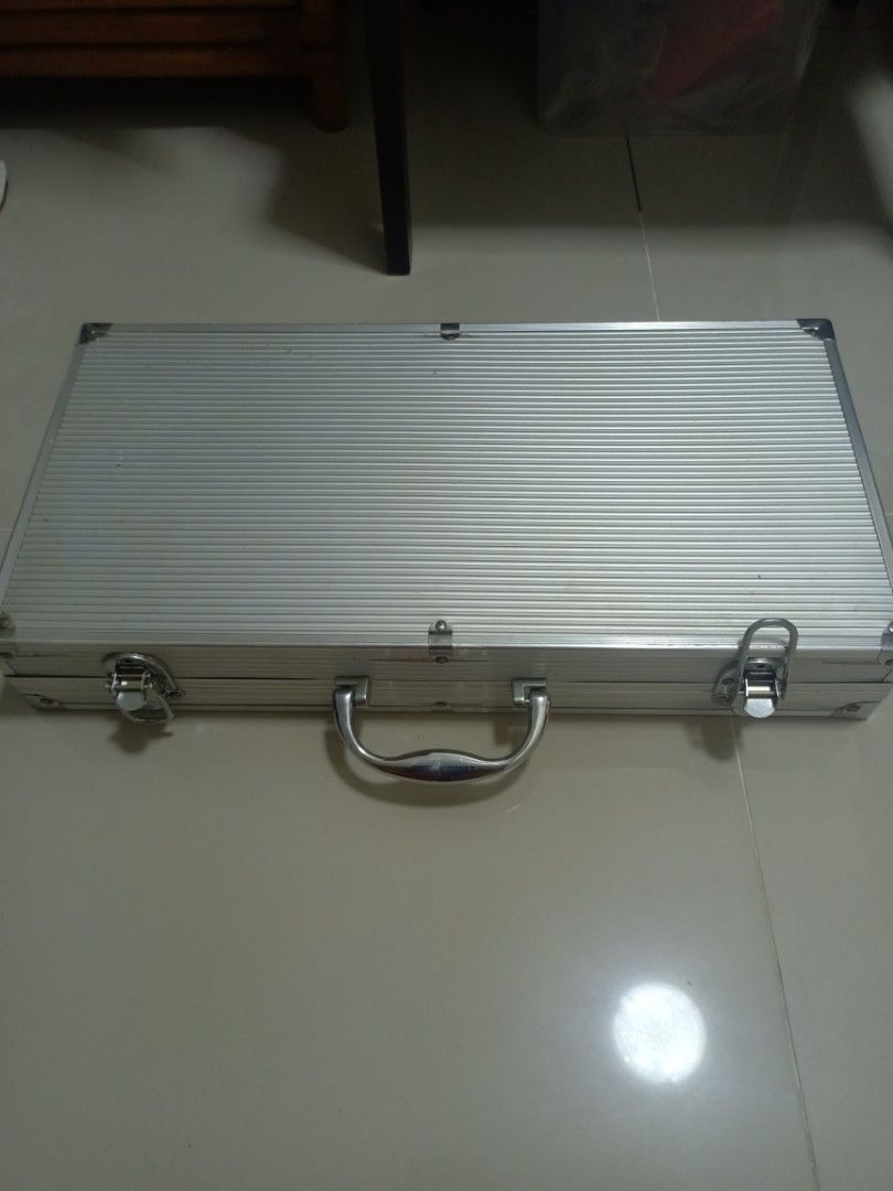 Stainless Steel BBQ Grill Set with Case (Category: BBQ, Grills & Hotpots) located in Rizal. Submitted by HistoricalCoin (Listing ID 1425320696, Image 3). Description: new po ito lahat,,, sobra lang Isang set,,, from new zealand.