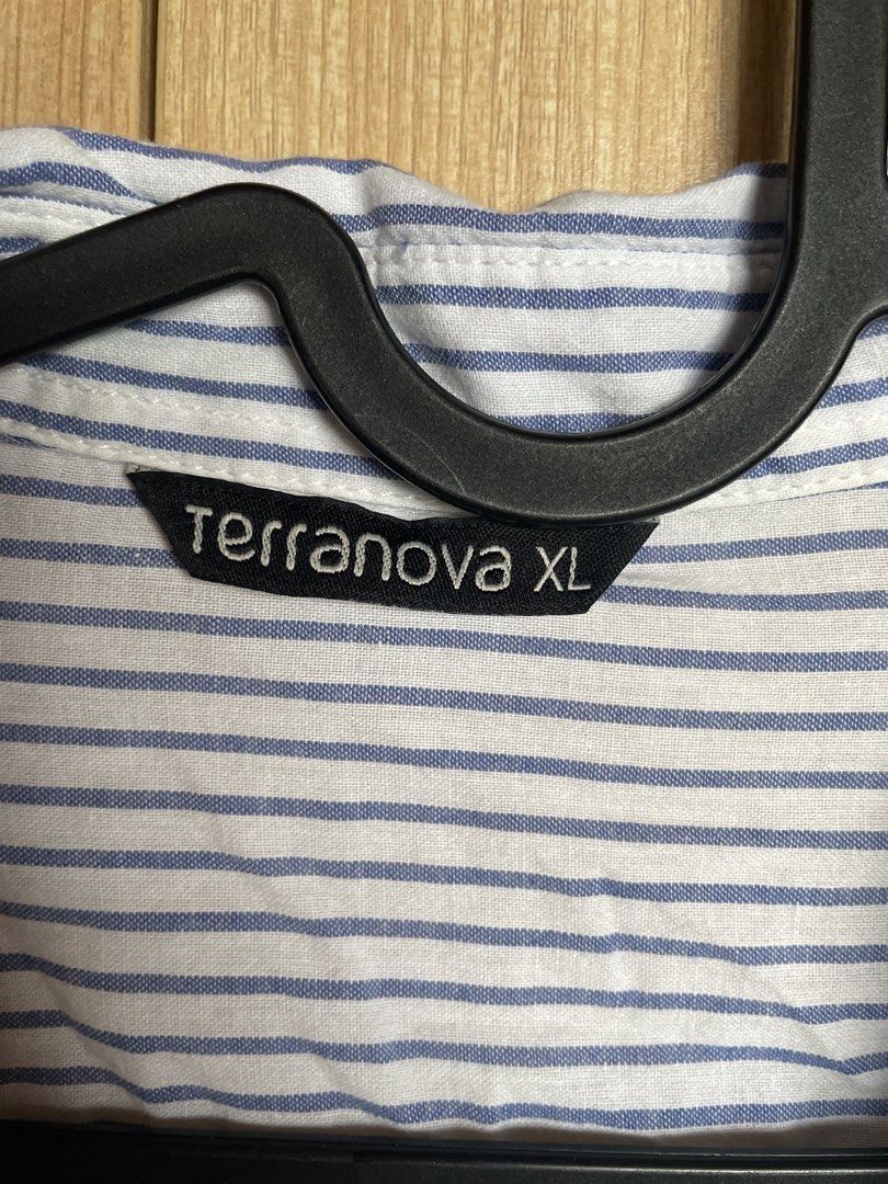 Terranova Striped Shirt XL (Category: Shirts) located in Manila. Submitted by circiel (Listing ID 1425297841, Image 3). Description: - Thin cotton fabric.