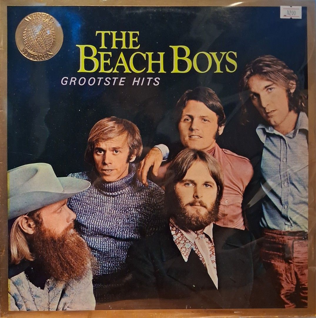 The Beach Boys - Grootste Hits Vinyl Record (Category: Vinyls) located in Quezon City. Submitted by pooh_laa (Listing ID 1425338927, Image 1). Description: Vintage vinyl record featuring The Beach Boys' "Grootste Hits." The album cover displays the band members. The record is in its original packaging. The price tag shows 3200. A gold sticker is on the top left corner. This is a great addition for any music collector..