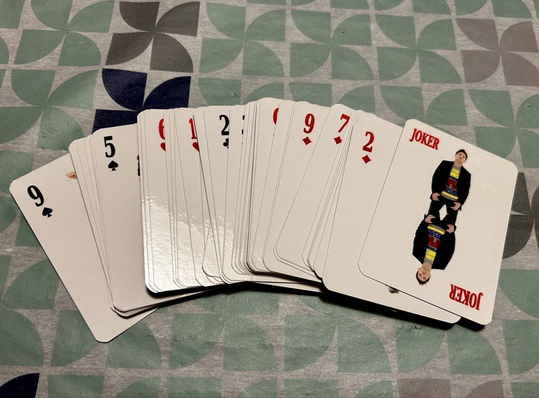 Tim Yap Playing Cards (Category: Board Games & Puzzles) located in Las Pinas. Submitted by rjmwings (Listing ID 1425372898, Image 2). Description: Complete deck of Tim Yap playing cards. Limited Edition cards from 2010. The cards feature unique designs with various celebrities and personalities such as Solenn Heussaff, Maxene Magalona, Rajo Laurel, Raymond Gutierrez and others. Includes the original box. Perfect for collectors or anyone who enjoy