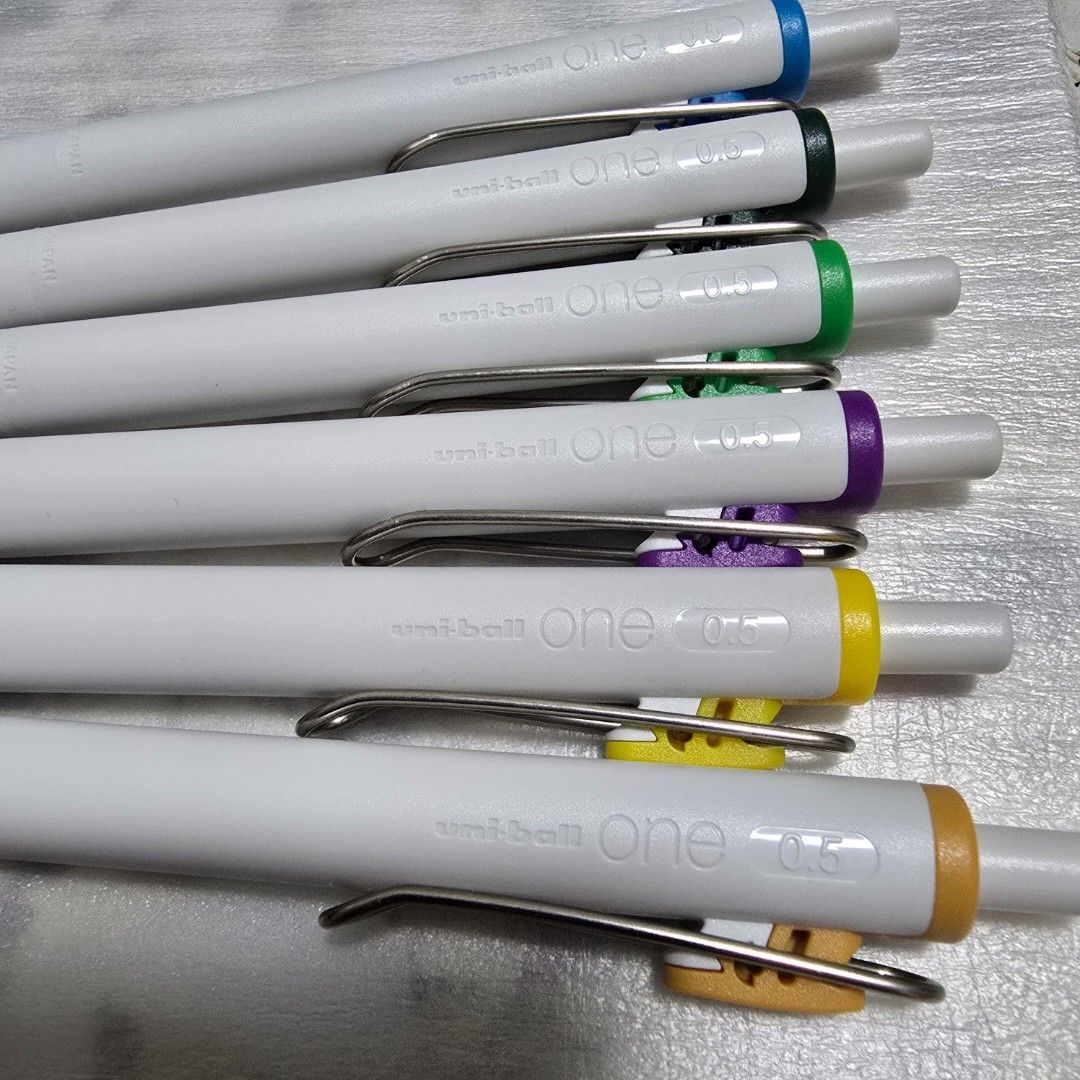 Uni-ball One Gel Pens - Assorted Colors, Hobbies & Toys, Stationery ...