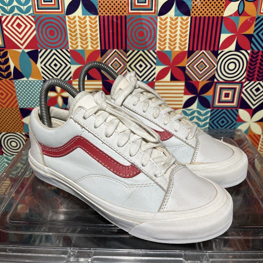 Vans OG Style 36 LX Sneakers White Red (Category: Sneakers) located in Leyte. Submitted by shoptastic_ph (Listing ID 1425259265, Image 3). Description: PM for more details - All detailed pictures are posted - We ship nationwide Thank you for shopping! ☺️.