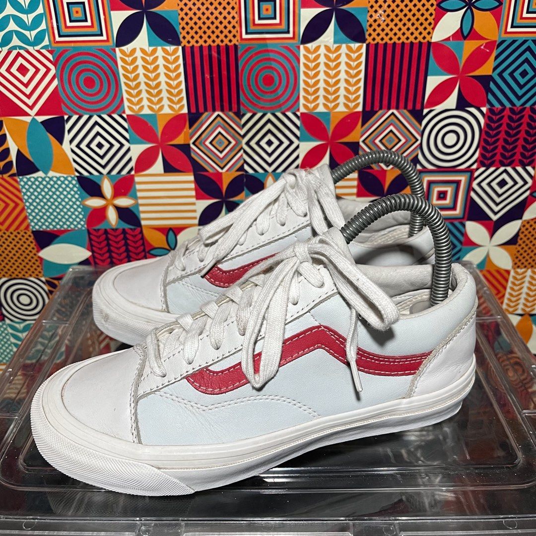 Vans OG Style 36 LX Sneakers White Red (Category: Sneakers) located in Leyte. Submitted by shoptastic_ph (Listing ID 1425259265, Image 2). Description: PM for more details - All detailed pictures are posted - We ship nationwide Thank you for shopping! ☺️.