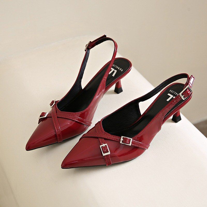 Venalisa Red Stiletto Kitten Heels (Category: Heels) located in Pasay City. Submitted by minrkluvs (Listing ID 1425280570, Image 1). Description: - Red Stiletto Kitten Heels - Size 38 - Never been used - Comes with box rfs: wrong size mop: gcash/maya mod: sdd or j&t.