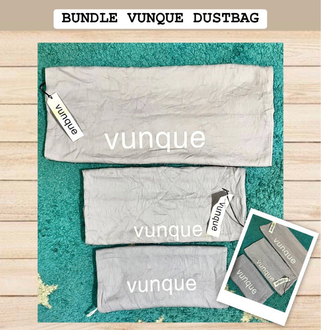 Vunque Dustbag Bundle (Category: Luxury Bags & Wallets) located in Cagayan de Oro. Submitted by allaboutukayukaybagscdo (Listing ID 1425423553, Image 1). Description: .