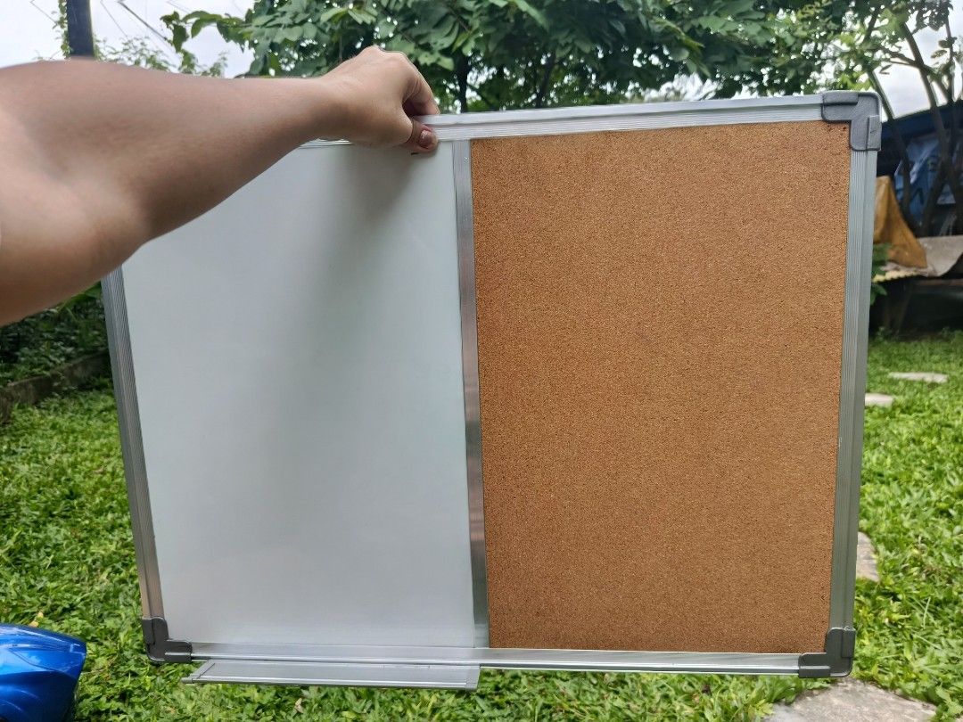 Whiteboard 18x24 Half Whiteboard Half Corkboard (Category: Stationery & School Supplies) located in Binan City. Submitted by plesisrhin96177 (Listing ID 1425420855, Image 3). Description: For sale !! ONHAND !! Limited stock !! Order na po Kyo! Affordable price We deliver via lalamove or Do Pick-up Pm is the key ❤️.