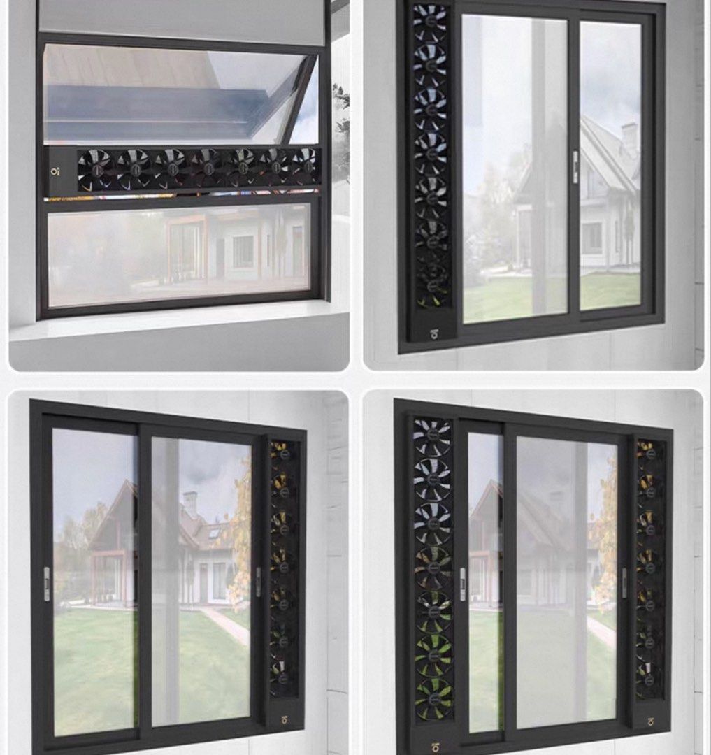 Window Ventilation (Category: Other Home Furniture) located in Singapore. Submitted by muments (Listing ID 1425294516, Image 2). Description: For cooking and after painting Used it once or twice, find the wiring very troublesome 2 set. Height: 100-105cm & 95-100cm Width: 16cm .