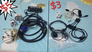 Various Cables and Adapters439971836445992960