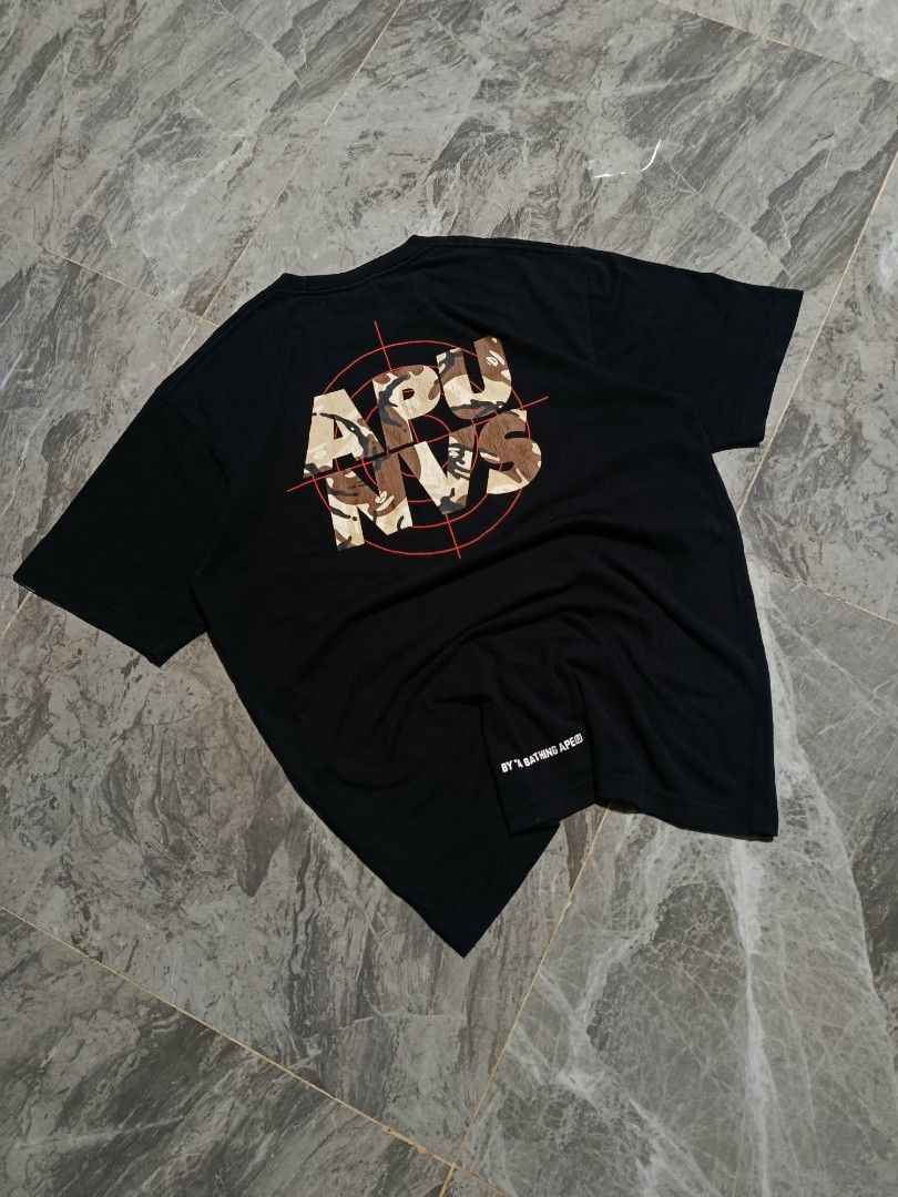 Aape by *a bathing ape t-shirt (Category: Tshirts & Polo Shirts ) located in Prosperidad. Submitted by basicdept07 (Listing ID 1425447691, Image 1). Description: Aape by *a bathing ape t-shirt Price: 450 Good condition Dimes: 21 width/ 28 length Color rate: 9/10 Complete tags Crack print Need wash Kindly dm if interested 📥.