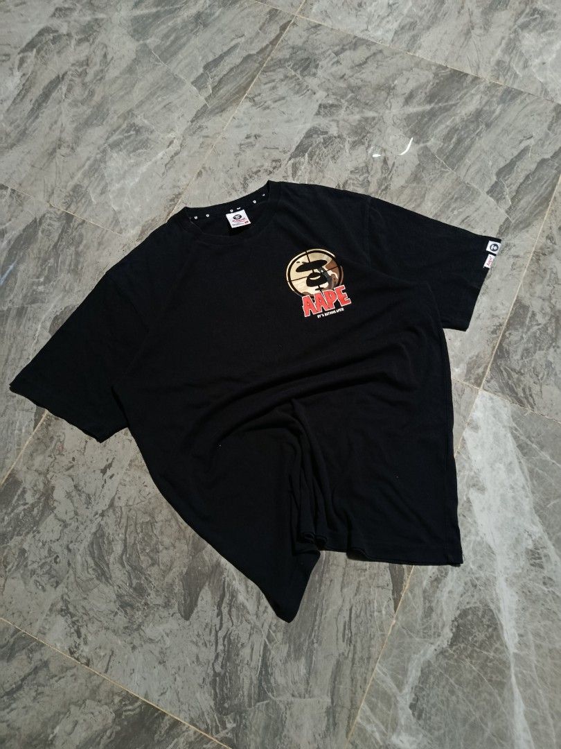 Aape by *a bathing ape t-shirt (Category: Tshirts & Polo Shirts ) located in Prosperidad. Submitted by basicdept07 (Listing ID 1425447691, Image 2). Description: Aape by *a bathing ape t-shirt Price: 450 Good condition Dimes: 21 width/ 28 length Color rate: 9/10 Complete tags Crack print Need wash Kindly dm if interested 📥.