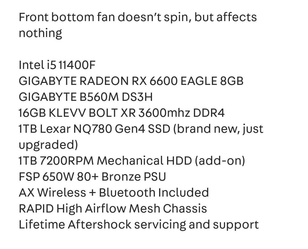 Aftershock gaming pc65672425268866111