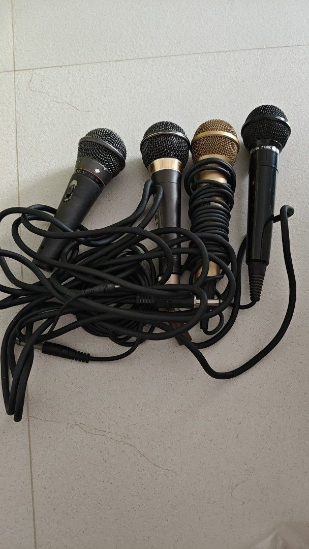Assorted Wired Microphones