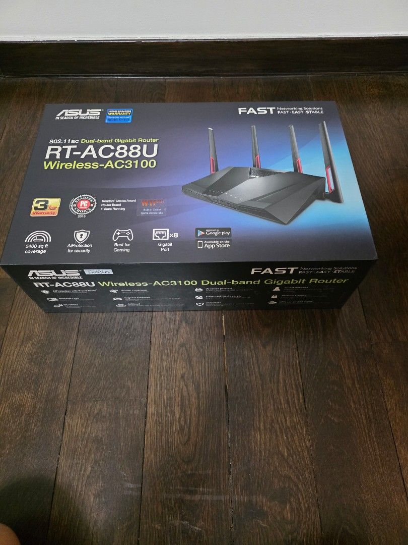 ASUS RT-AC88U Wireless-AC3100 Dual-band Gigabit Router