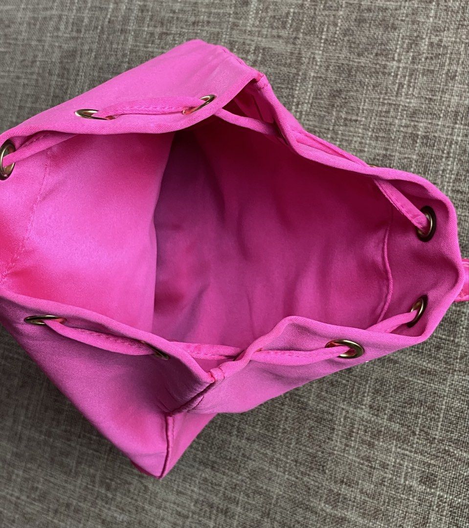 Authentic Prada Parfums Drawstring Bag (Category: Luxury Bags & Wallets) located in Manila. Submitted by hippiesph (Listing ID 1425567415, Image 3). Description: PRADA Parfums -Pink Nylon Drawstring Travel Toiletry Cosmetic Makeup Bag Brandnew authentic .