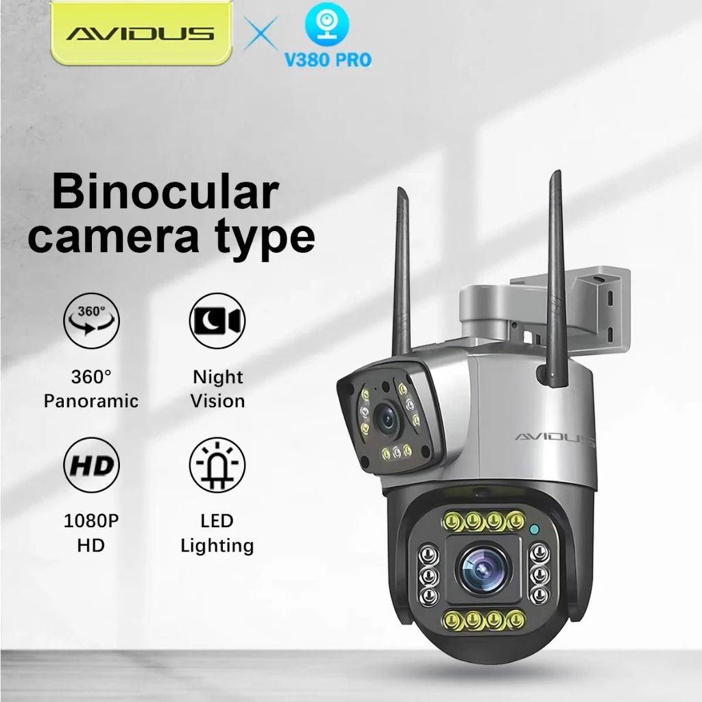 AVIDUS x V380 PRO C32 Dual lens CCTV Camera, Furniture & Home Living ...