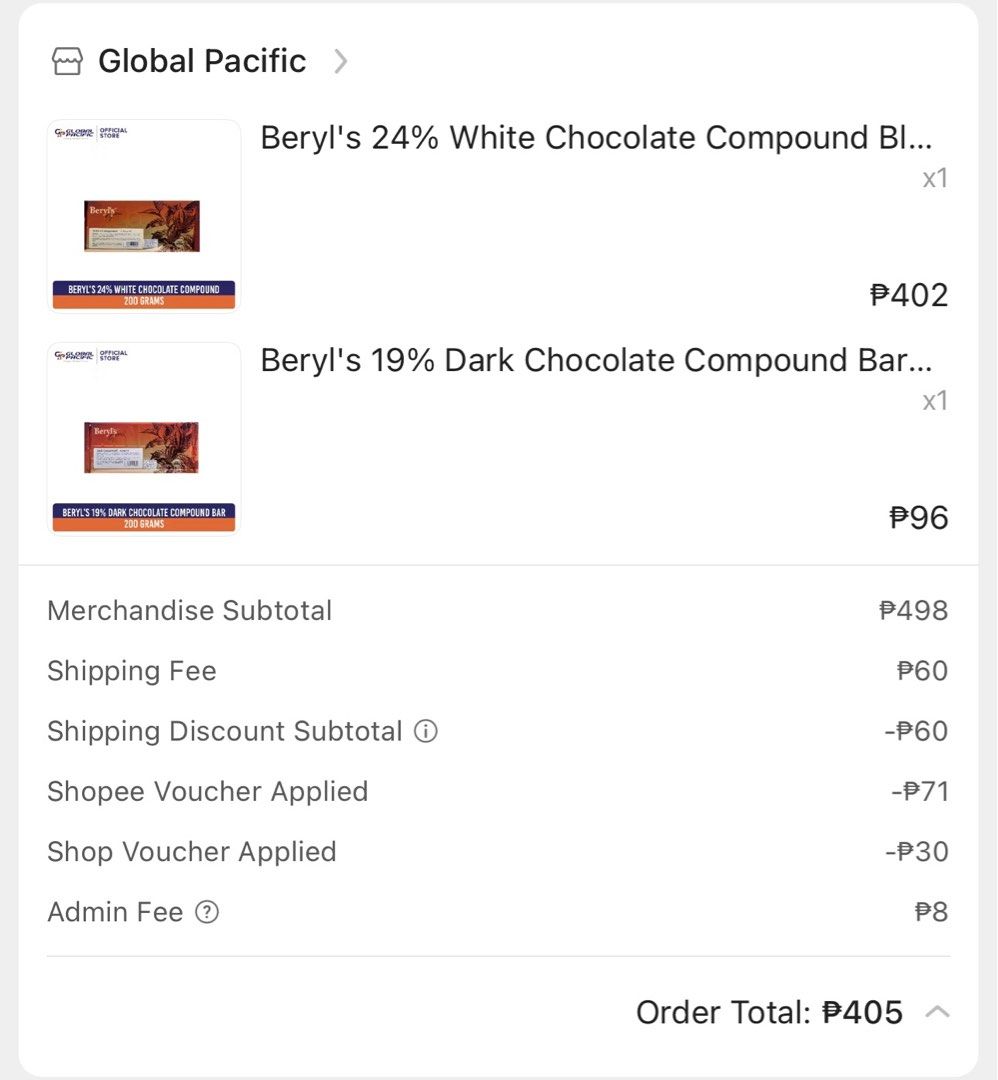 Baking Materials TAKE ALL (Category: Bakeware) located in Batangas. Submitted by mgracedue (Listing ID 1425535383, Image 3). Description: BAKING MATERIALS - chocolate expiration July 2026 - price on description - original price nasa screenshot - 700 na lang if TAKE ALL .