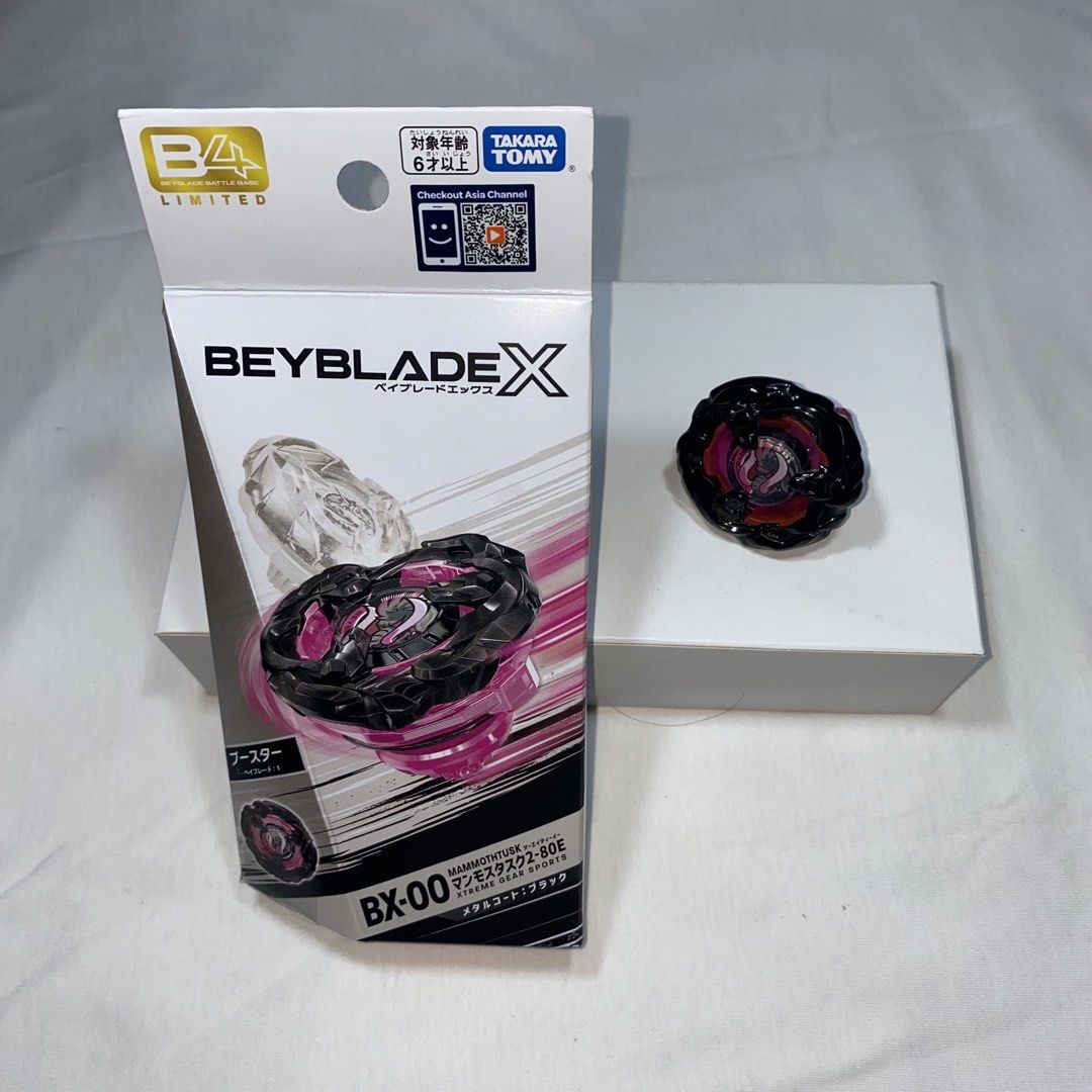 BEYBLADE X HASBRO BX-00 MAMMOTHTUSK 2-80 E (Category: Action & Battle Toys) located in Manila. Submitted by bluestrinkets (Listing ID 1425563110, Image 1). Description: 🚨META ALERT🚨 Parts are in the current META. Seen in (https://youtu.be/D76fTsitER8) 🌀BEYBLADE X HASBRO BX-00 MAMMOTH TUSK 2-80 E ✨AUTHENTIC | READY TO BATTLE | GOOD FOR COMPETITION 💰PRICE: 850 📍LOC: Makati/Mandaluyong/Manila Area 📦DELIVERY: Lalamove/Grab 💳MODE OF PAYMENT: Gc