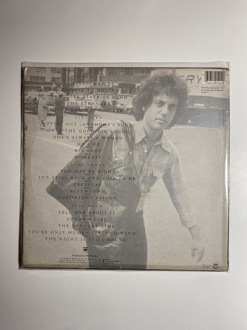 Billy Joel Greatest Hits Vinyl Record (Category: Vinyls) located in Manila. Submitted by tokirecords.ph (Listing ID 1425451767, Image 2). Description: Follow on instagram- tokirecords.ph *Used but in good condition *Comes with FREE Original inner & outer sleeves *On Hand Item, ready to deliver *Quantity: 2 Pieces Vinyl Record Tracklist: Please refer to the picture as posted .