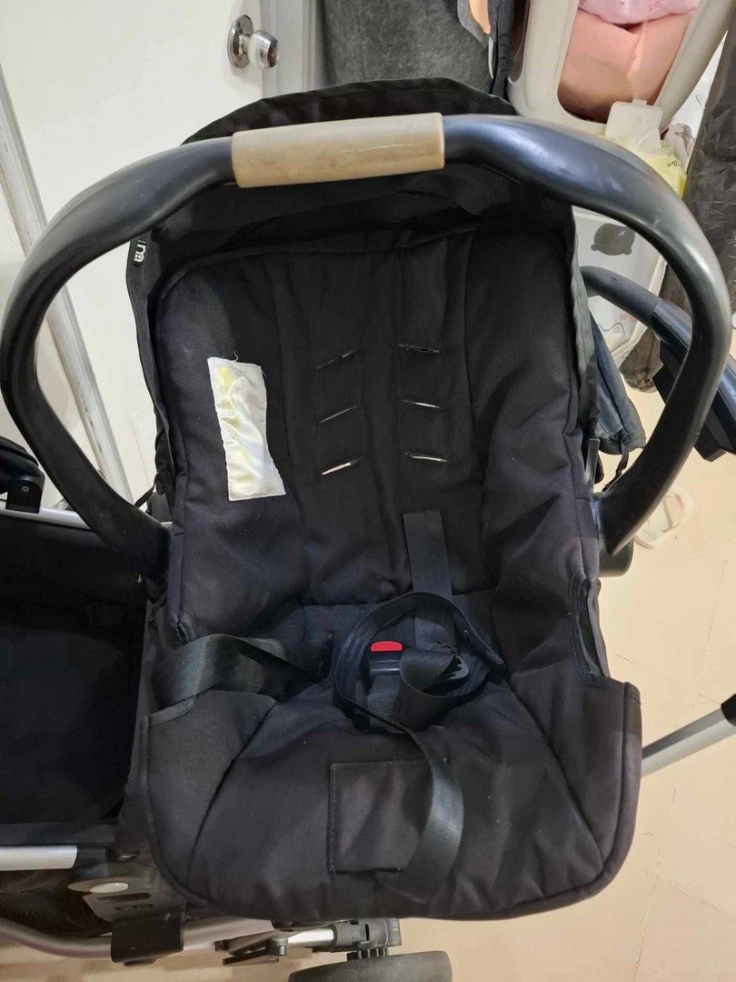 Black Stroller with Infant Car Seat (Category: Strollers) located in Pasay City. Submitted by safegem.3c1d89 (Listing ID 1425465271, Image 3). Description: Mother Care Stroller with Car Seat.