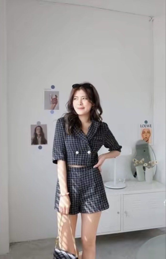 Black Tweed Coordinates (Category: Sets or Coordinates) located in Manila. Submitted by kasiek (Listing ID 1425584573, Image 1). Description: Good quality.