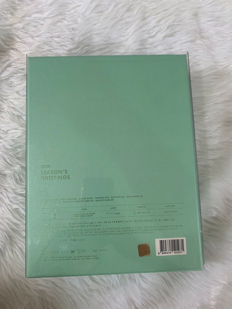 BTS 2020 Season's Greetings (Category: K-Wave Merchandise) located in Paranaque City. Submitted by migratingwhale007 (Listing ID 1425466718, Image 3). Description: BTS 2020 Season’s Greetings MOP: Gcash MOD: SDD, J&T RFS: Not collecting anymore.