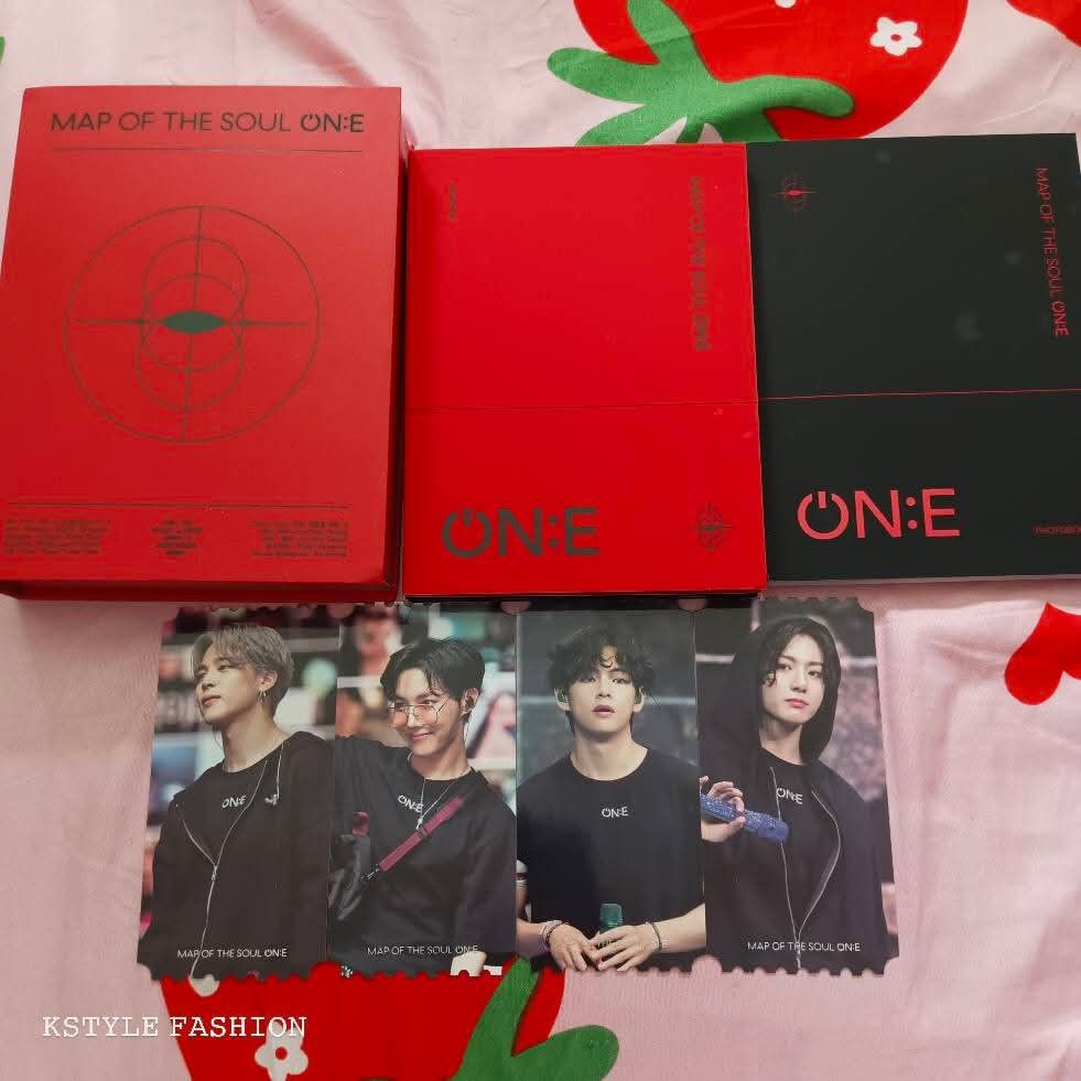 BTS Map of the Soul ON:E DVD (Category: CDs & DVDs) located in Tanza. Submitted by ckookieee (Listing ID 1425566555, Image 1). Description: ✨MAP OF THE SOUL ON:E✨ UNSEALED 3pcs. CD photobook outbox digipack hologram photo ticket (jimin/jhope/V/jk) Take all: ₱799 PAYO LOC: TANZA, CAVITE PH MOP: GCASH MOD: LALAMOVE | JNT.