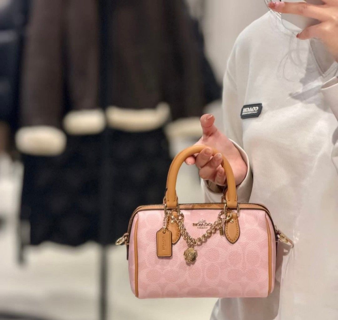 Coach Rowan pink (Category: Luxury Bags & Wallets) located in Manila. Submitted by authenticbagswatchesco (Listing ID 1367772703, Image 3). Description: ♨️BODEGA SALE‼️ Authentic Coach Bag Sale ₱4,499 each + shipping fee via LBC COD Price ₱4,999 ✅ 100% Authentic ✅ Complete Inclusions ✅ actual photo ❌Mall price : 10-12k❌ 📌 Limited stocks only! 📩 DM now to order! ✅2-4 days delivery via Courier LBC) to Luzon, Visayas and Mindanao! Open Tau for COD