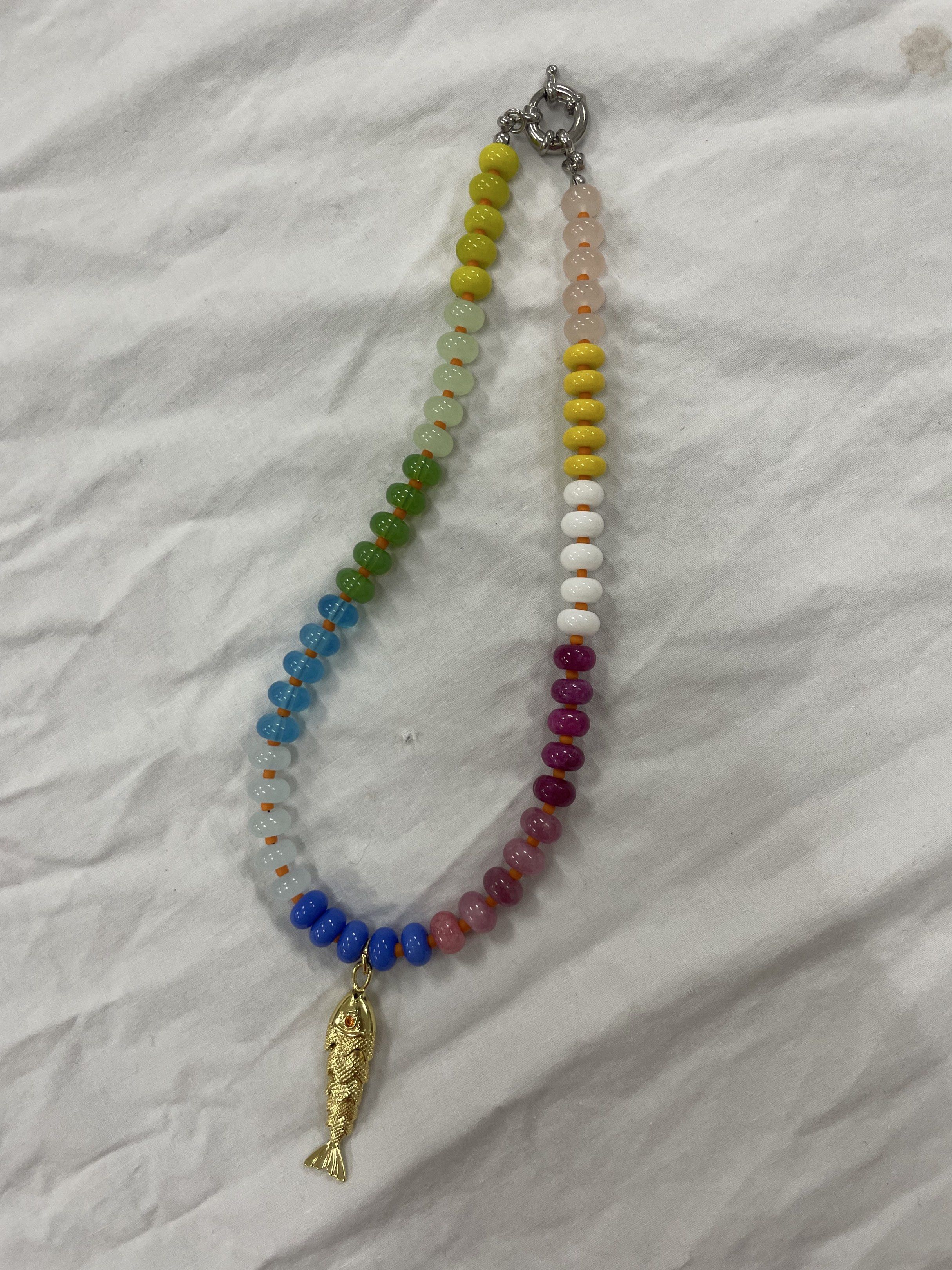 Colorful Beaded Fish Pendant Necklace (Category: Necklaces) located in Cebu City. Submitted by juicyjjjj (Listing ID 1425514951, Image 1). Description: .
