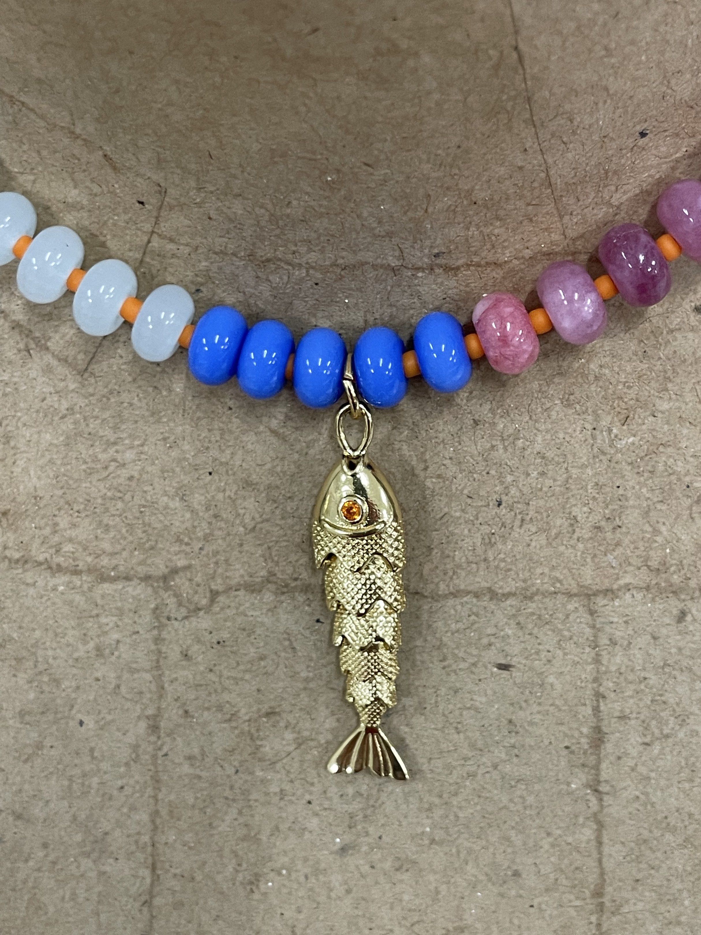 Colorful Beaded Fish Pendant Necklace (Category: Necklaces) located in Cebu City. Submitted by juicyjjjj (Listing ID 1425514951, Image 3). Description: .