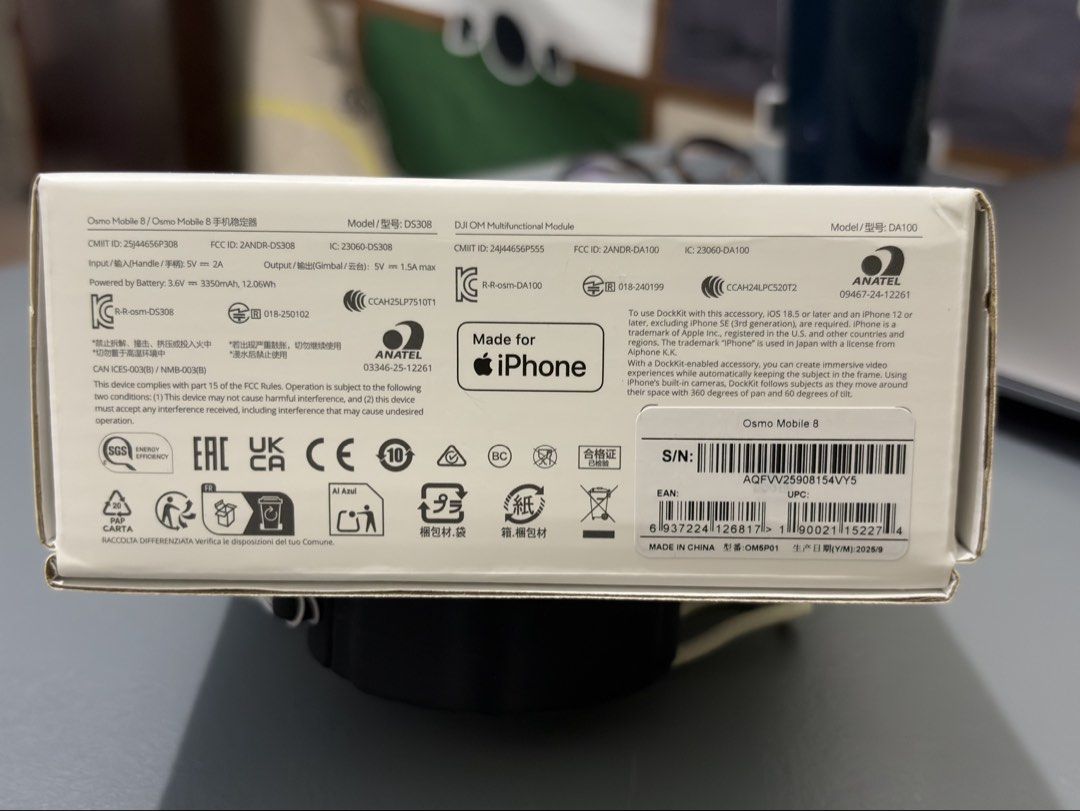 DJI Osmo Mobile 8 (Brandnew) (Category: Other Mobile & Gadget Accessories) located in Manila. Submitted by jen915 (Listing ID 1425517826, Image 3). Description: DJI Osmo Mobile 8 For sale: 6500 (Please see photos for specs) Never used, this is brand new. Opened only to check what's inside. This was a gift. Rfs: we don't need it Location: San Rafael, Bulacan Meet up sa area or SM baliwag I can also ship, however, buyer will shoulder the shipping f