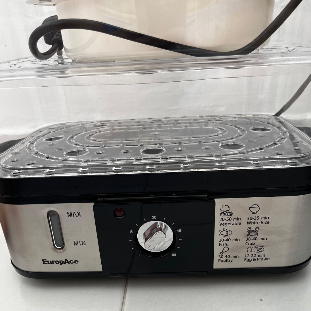 EuropAce Electric Food Steamer - Used only 1 time, TV & Home Appliances ...