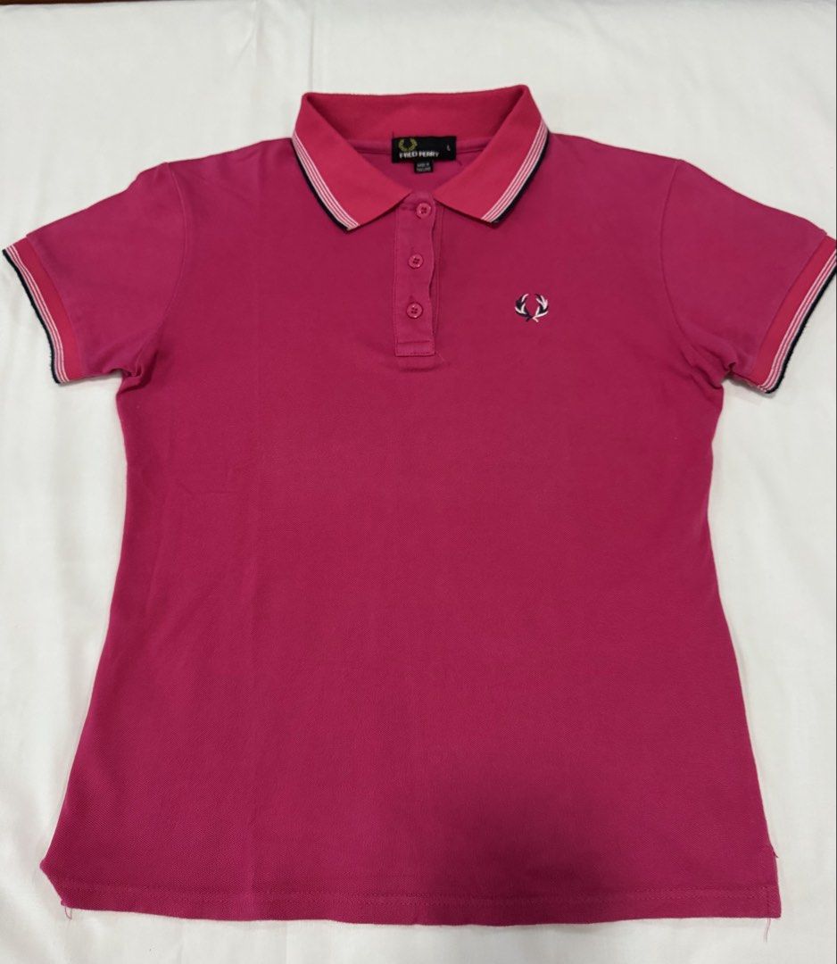 Fred Perry Polo Shirt for Boys (Category: Babies & Kids Fashion) located in Batangas. Submitted by GDW98 (Listing ID 1425543430, Image 1). Description: Brand: Fred Perry Condition: Gently used, no flaws Color: fuschia pink Size: 8-12 yrs old RFS: outgrown MOP: bank transfer, gcash SF: c/o buyer M-F except holidays.