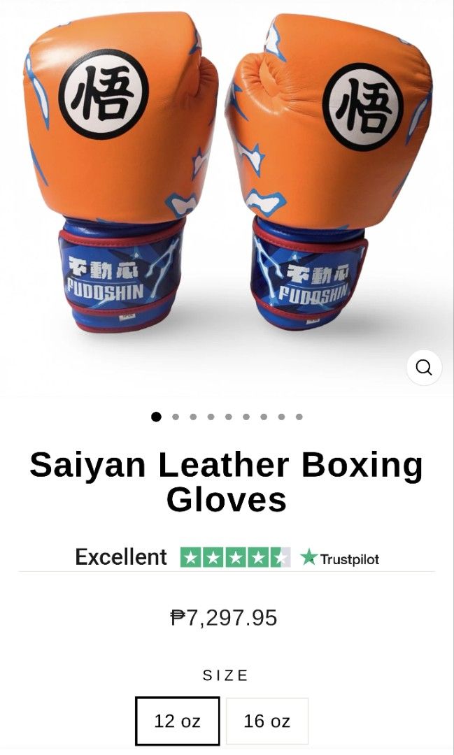 Fudoshin 12oz Boxing Gloves (Category: Other Sports Equipment and Supplies) located in Manila. Submitted by martinturla (Listing ID 1425551214, Image 2). Description: Full Grain Cowhide Leather 12 oz Perfect for mitts and bag work Brand new Straight from Fudoshin.