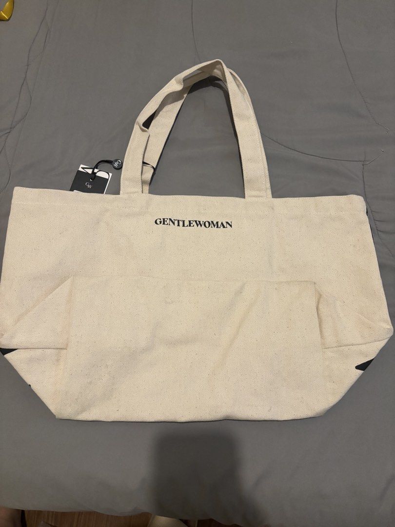 Gentlewoman Tote Bag (Category: Tote Bags) located in Cainta. Submitted by papaprint (Listing ID 1425492677, Image 2). Description: Gentlewoman Canvas Tote Bag Bought from Gentle Woman Shop in Thailand last Dec. 2025..