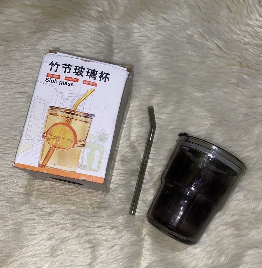 Glass Tumbler with Straw (Category: Coffee & Tea Tableware) located in Caloocan City. Submitted by declutterbycha (Listing ID 1425572207, Image 1). Description: -preferably for same day delivery via grab or lalamove para iwas basag 💰MODE OF PAYMENT: Unionbank, Gotyme, Gcash 📦MODE OF DELIVERY: J & T Express, Grab, Lalamove .