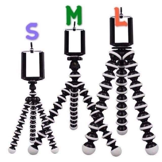 Gorilla Flexible Monopod Tripod Stand (Category: Tripods & Monopods) located in Cebu City. Submitted by gracemarvin06 (Listing ID 1425453062, Image 1). Description: - Gorilla Flexible Monopod Tripod Stand - Available in Small, Medium, and Large sizes - Flexible legs for various setups - Designed for smartphones - Ideal for photos and videos price vary : small 100 medium 150 large 180.